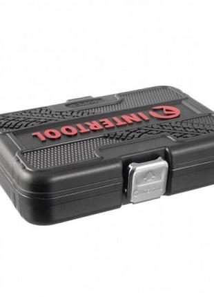 Набор инструментов 46 ед. storm, 1/4", сr-v intertool et-8046 8