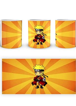 Кружка geek land белая наруто naruto желтые лучи na.02.587