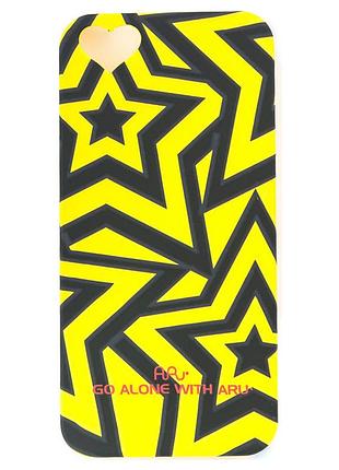 Чехол aru для iphone 5/5s/5se stars yellow