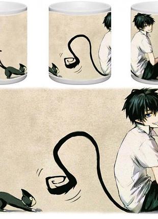 Кружка ao no exorcist- рин окумура