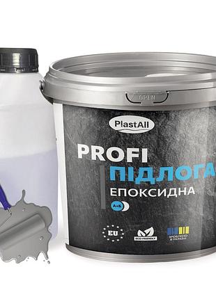 Жидкий эпоксидный наливной пол plastall™ profi 1кг светло-серый plastall
