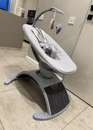 Електронний шезлонг-гойдалка chicco comfy wave grey, ідеальний стан