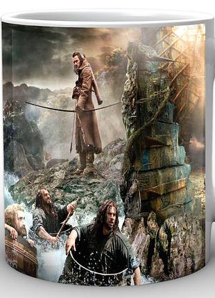 Кухоль geek land білий the lord of the rings володар кілець постер lr.02.012