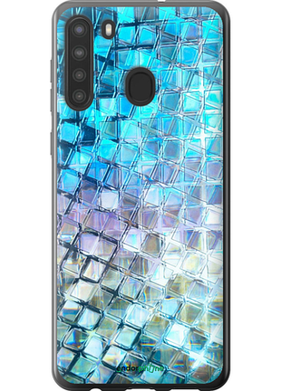 Чехол на samsung galaxy a21 переливающаяся чешуя "227u-1841-8094", чехол для телефона