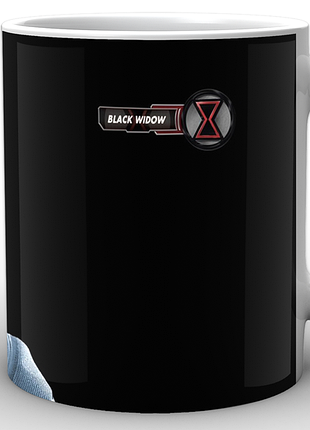 Кружка geek land белая черная вдова black widow черная вдова на черном фоне bw.02.004.952