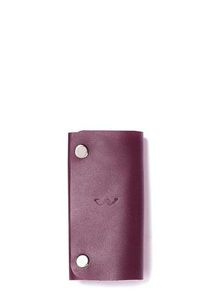 Кожаная ключница key keeper бордовая