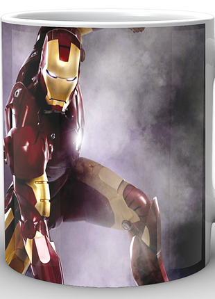 Кружка geekland біла залізна людина iron man напис im.02.033.724