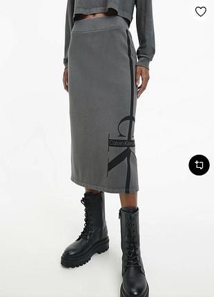 Спідниця calvin klein jeans р.xxl трикотаж петелька