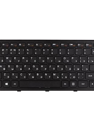 Клавиатура для ноутбука lenovo g400s черная, черный фрейм