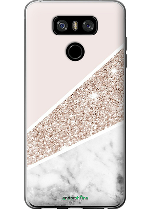 Чехол на lg g6 пастельный мрамор "4342u-836-8094"