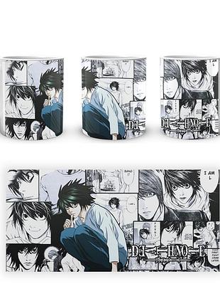Кружка death note тетрадь смерти l коллаж cp 03.382.594