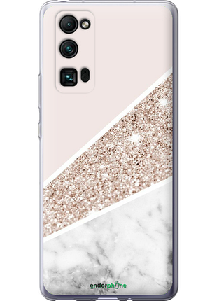 Чехол на huawei honor 30 pro пастельный мрамор "4342u-1920-8094", чехол для телефона