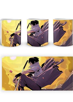 Кружка geek land белая наруто naruto саске сидит на обрыве na.02.312