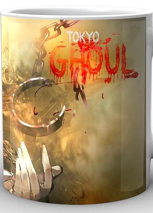 Кружка geek land біла tokyo ghoul токійський гуль постер tg.02.010