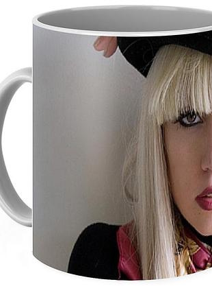 Кружка lady gaga леди гага в черной шляпке lg 02.04
