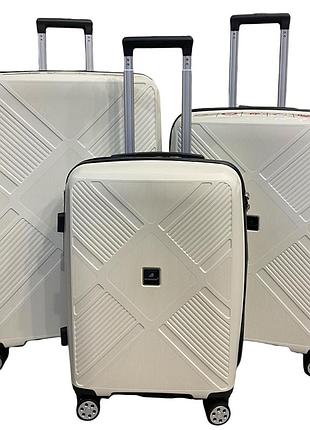 Комплект валіз madisson snowball 53103 колір білий