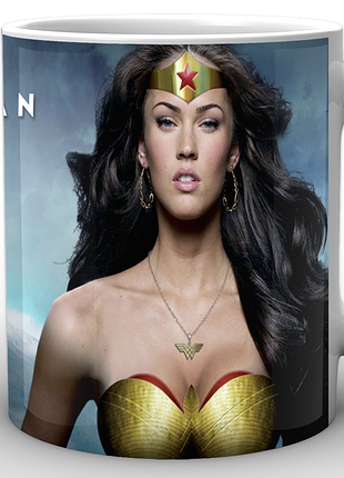 Кружка geekland белая чудо-женщина wonder woman megan fox ww.02.001.827