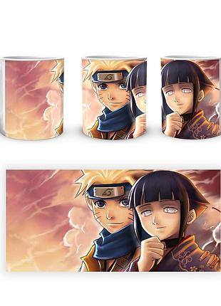 Кружка geek land біла наруто naruto хіната та наруто світанок na.02.317