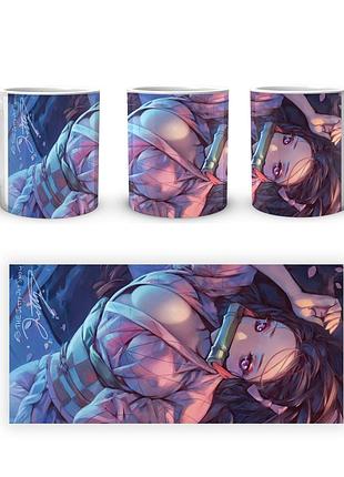 Кружка geekland demon slayer клинок, рассекающий демонов незуко лежит на спине sl 02.443