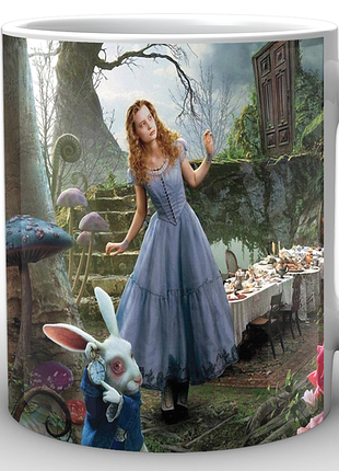 Кружка geekland белая алиса в стране чудес alice in wonderland лес чудес aw.02.003