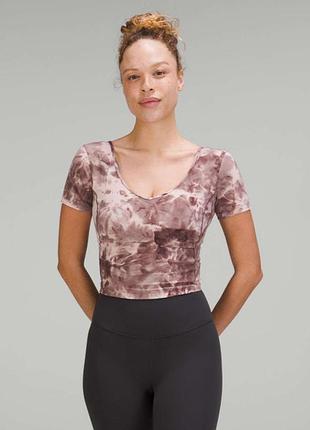 Lululemon align, топ-кроп, тай-дай