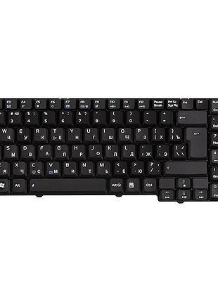 Клавиатура для ноутбука asus m50, m50s черная, черный фрейм