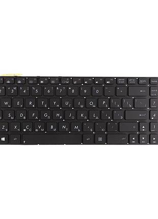 Клавиатура для ноутбука asus n550 series черная, без фрейма, подсветка