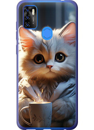 Чохол на zte blade a7s 2020 білий кіт "5646u-2454-851"