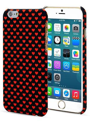 Чохол aru для iphone 6 plus/6s plus hearts dark blue