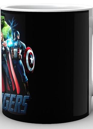 Кружка geekland біла avengers месники лого ag.02.034