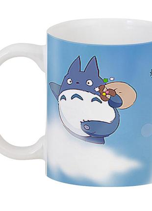 Кружка geek land мой сосед тоторо my neighbor totoro шагаем по облакам nt.02.037