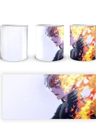 Кружка geekland моя геройская академия my hero academia тодороки в огне mha 02.502