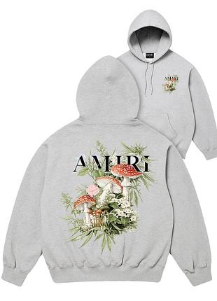 Amiri hoodie серые