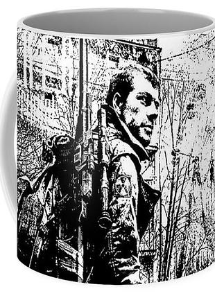 Кружка geekland сталкер s.t.a.l.k.e.r. монохромная графика st.02.19