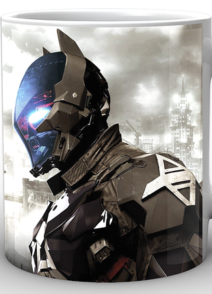 Кружка geekland белая бэтмен batman batman arkham knight bm.02.008