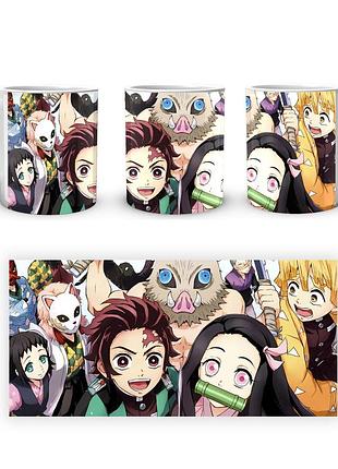 Кружка geekland demon slayer клинок, рассекающий демонов все герои sl 02.441