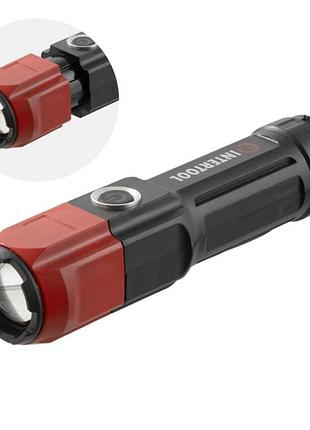 Фонарь ручной мини, 4 режима intertool lb-0120