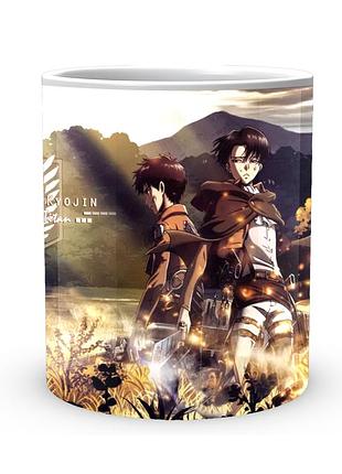 Кружка атака титанов attack on titan спина к спине at.02.55