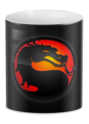 Кружка geekland mortal kombat мортал комбат чорний фон mk.02.49