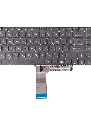 Клавиатура для ноутбука msi ge72vr series, черная, подсветка