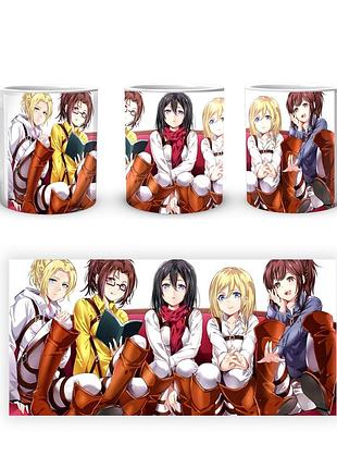 Кружка geekland атака титанов attack on titan девушки at.02.67