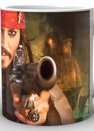 Кружка geekland белая pirates of the caribbean пираты карибского моря с оружием pc.02.025