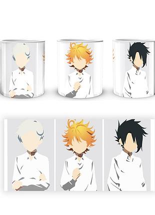 Кружка geekland the promised neverland обещанный неверленд норман эмма рей глаза и номера nv 02.451
