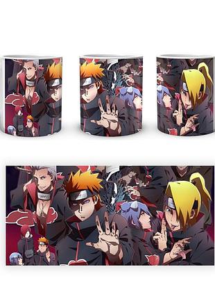 Кружка geek land белая наруто naruto антагонисты акацуки na.02.321