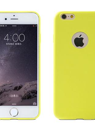 Чехол remax для iphone 6/6s jelly upgrade yellow