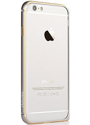 Бампер devia для iphone 6/6s buckle curve silver