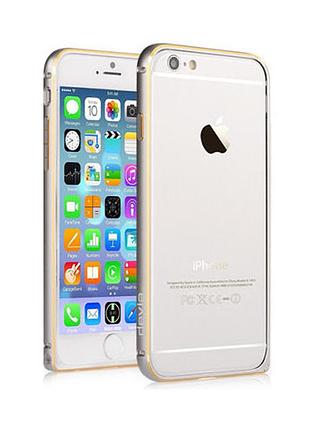 Бампер devia для iphone 6/6s buckle curve silver 7