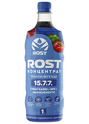 Добриво rost-концентрат "початок вегетації" (15:7:7) 1 л