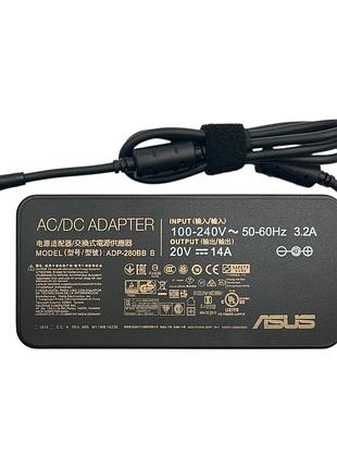 Блок живлення asus 20v 14a 280w 6.0*3.7 pin slim original prc (adp-280bb b)