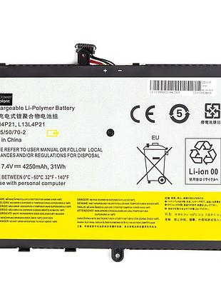 Аккумулятор powerplant для ноутбуков lenovo ideapad yoga 2 11 series (l13m4p21) 7.4v 4250mah
